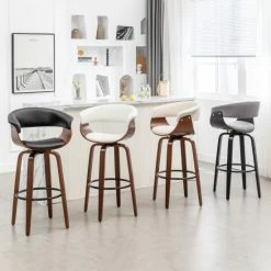 Brand new 👏 Warehouse Of Tiffany Lalit Padded Modern Bar Stool (Set Of 2 Stools) White 🎁
