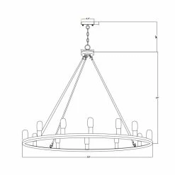 Buy 👏 Warehouse Of Tiffany Liam 12-Light 35 Inch Round Wagon Wheel Chandelier Matte Black 😀 -Warehouse of Tiffany sale unnamed file 1311