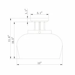 Best Pirce 💯 Warehouse Of Tiffany Sadie Matte Gold 3-Light Clear Curved Glass Shade Semi-Flush Mount 🥰 -Warehouse of Tiffany sale unnamed file 1470