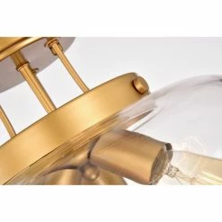 Best Pirce 💯 Warehouse Of Tiffany Sadie Matte Gold 3-Light Clear Curved Glass Shade Semi-Flush Mount 🥰 -Warehouse of Tiffany sale unnamed file 1474