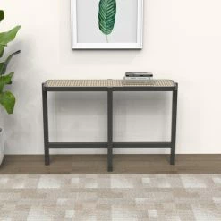 Outlet 😀 Warehouse Of Tiffany Marsie Wood And Rattan 48-inch Console Table Black 🔥 -Warehouse of Tiffany sale unnamed file 1525