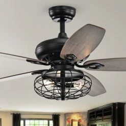 Cheapest 🛒 Warehouse Of Tiffany Joye Matte Black 52-Inch 5-Blade Lighted Ceiling Fan With Globe Metal Shade (optional Chrome Finish) 😉