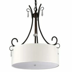 Best deal 🌟 Warehouse Of Tiffany Arabella 4-light Fresh Snow Drumshade Chandelier 😍