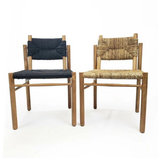 Wholesale ๐ฅฐ Warehouse Of Tiffany Majah Weaved Rush And Teak Wood Accent Chair Black ๐ 4 Wholesale ๐ฅฐ Warehouse Of Tiffany Majah Weaved Rush And Teak Wood Accent Chair Black ๐ - Image 4
