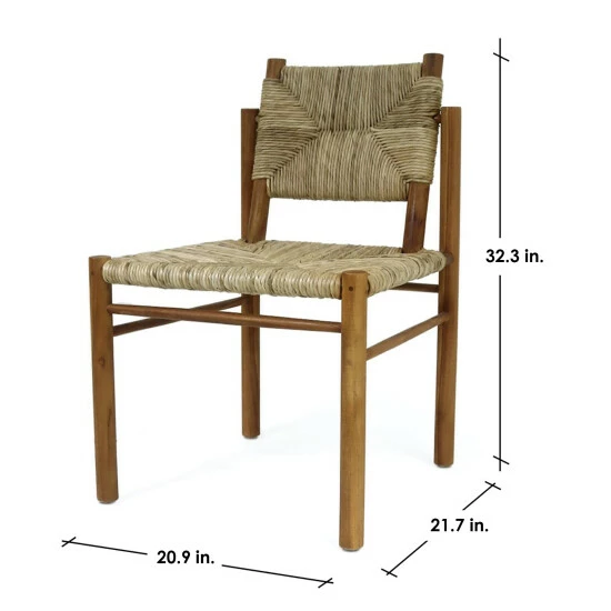 Wholesale ๐ฅฐ Warehouse Of Tiffany Majah Weaved Rush And Teak Wood Accent Chair Black ๐ 5 Wholesale ๐ฅฐ Warehouse Of Tiffany Majah Weaved Rush And Teak Wood Accent Chair Black ๐ - Image 5