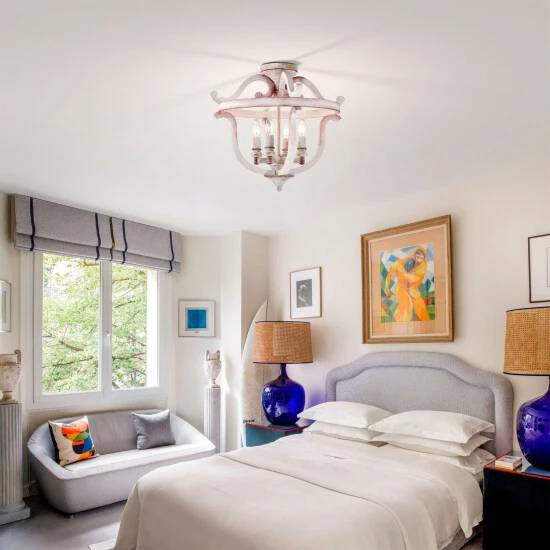 Outlet ๐ฏ Warehouse Of Tiffany Momali 20 Inch Antique Semi Flush Mount With 4 Light ๐ 2 Outlet ๐ฏ Warehouse Of Tiffany Momali 20 Inch Antique Semi Flush Mount With 4 Light ๐ - Image 2