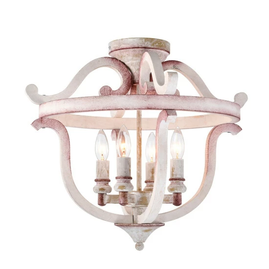 Outlet ๐ฏ Warehouse Of Tiffany Momali 20 Inch Antique Semi Flush Mount With 4 Light ๐ 3 Outlet ๐ฏ Warehouse Of Tiffany Momali 20 Inch Antique Semi Flush Mount With 4 Light ๐ - Image 3