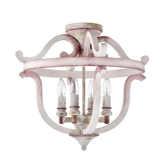 Outlet ๐ฏ Warehouse Of Tiffany Momali 20 Inch Antique Semi Flush Mount With 4 Light ๐ 4 Outlet ๐ฏ Warehouse Of Tiffany Momali 20 Inch Antique Semi Flush Mount With 4 Light ๐ - Image 4