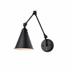 Brand new 🔔 Warehouse Of Tiffany Esmerelda Wall Lamp Sconce Matte Black Swing Arm 1-light 🌟 -Warehouse of Tiffany sale unnamed file 1844