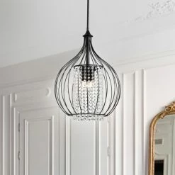 Promo 💯 Warehouse Of Tiffany Kate Traditional Crystal Antique Chandelier Bronze And Black Finish 🥰