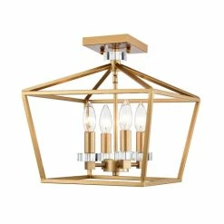 Wholesale 😍 Warehouse Of Tiffany 13" Persixa Matte Gold Cage Semi Flushmount Ceiling Lamp 🌟 -Warehouse of Tiffany sale unnamed file 212