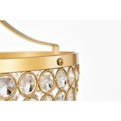 Outlet ✨ Warehouse Of Tiffany Laverna Semi-Flush Mount Crystal Ceiling Light Matte Gold Finish 1-Light - N/A 🔥 -Warehouse of Tiffany sale unnamed file 2123