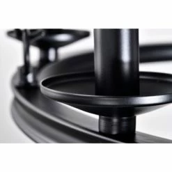 Best deal 👍 Warehouse Of Tiffany Leontia 25 Inch Mid-Century Modern Wagon Wheel Style Matte Black Finish Ceiling Lighted Candle Chandelier 6-Light - N/A 🧨 -Warehouse of Tiffany sale unnamed file 2238