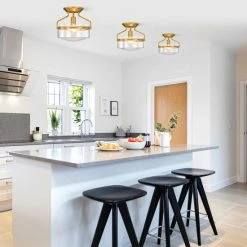 New 😀 Warehouse Of Tiffany Merwin Matte Black Semi-Flush Ceiling Lamp 1-Light ✔️ -Warehouse of Tiffany sale unnamed file 2299