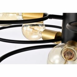 New 🎉 Warehouse Of Tiffany Camilla Semi Flush Mount Ceiling Light Matte Black Finish 9-Light - N/A ✨ -Warehouse of Tiffany sale unnamed file 2823