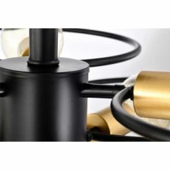 New 🎉 Warehouse Of Tiffany Camilla Semi Flush Mount Ceiling Light Matte Black Finish 9-Light - N/A ✨ -Warehouse of Tiffany sale unnamed file 2824