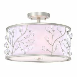 New 🔥 Warehouse Of Tiffany Lala Crystal Semi Flush Mount Ceiling Light Satin Silver Finish 3-Light - N/A ⌛ -Warehouse of Tiffany sale unnamed file 3007