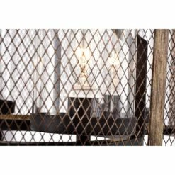 Promo 🤩 Warehouse Of Tiffany Adrian Semi-Flush Mount 4-Light Metal Mesh Drum Shade ❤️ -Warehouse of Tiffany sale unnamed file 3213