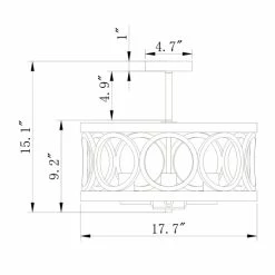 Promo 🎁 Warehouse Of Tiffany Myla Chrome 3-Light Metal Drum Semi-Flush Mount 🎉 -Warehouse of Tiffany sale unnamed file 3616