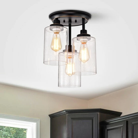 Promo π Warehouse Of Tiffany Harun Oil Rubbed Bronze 3-Light Semi-Flush Mount 𧨠1 Promo π Warehouse Of Tiffany Harun Oil Rubbed Bronze 3-Light Semi-Flush Mount π§¨