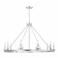 Coupon 😉 Warehouse Of Tiffany Marcel Candle Style Wagon Wheel 45 Inch Chandelier Metallic Silver Finish 10 Light 😍 -Warehouse of Tiffany sale unnamed file 3689