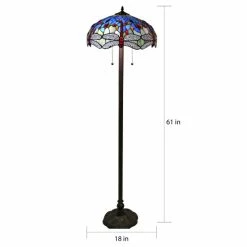 Outlet 🌟 Warehouse Of Tiffany Hailey Tiffany-style Floor Lamp Blue 💯 -Warehouse of Tiffany sale unnamed file 4084