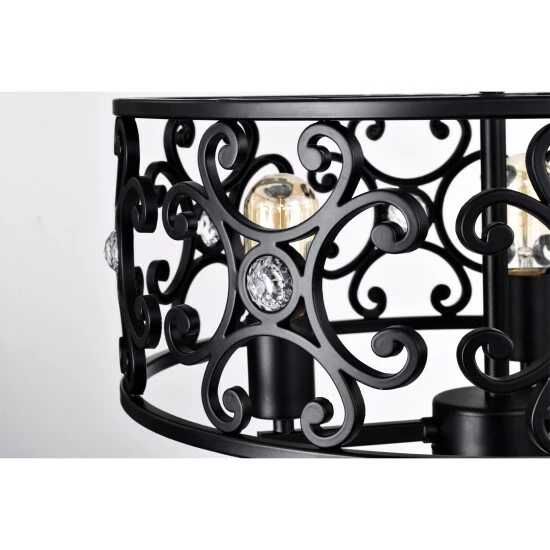 Coupon 🤩 Warehouse Of Tiffany Theofy 18 Inch Glam-Modern Drum Shade Semi Flush Mount 3-Light Chrome ❤️ 8 Coupon 🤩 Warehouse Of Tiffany Theofy 18 Inch Glam-Modern Drum Shade Semi Flush Mount 3-Light Chrome ❤️ - Image 8