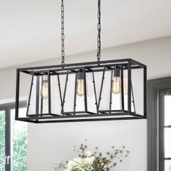 Flash Sale ✔️ Warehouse Of Tiffany Trista 32-inch 3-Light Linear Chandelier 😍