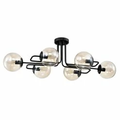 Best reviews of 😀 Warehouse Of Tiffany Nuka Modern Semi Flush Mount With Globe Glass Shade 6 Light 🎉 -Warehouse of Tiffany sale unnamed file 4299