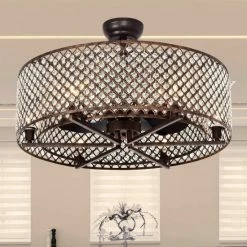 Outlet ⭐ Warehouse Of Tiffany Miyaka 6-light Metal 29-inch Lighted Ceiling Fan Chandelier Chrome 🌟 -Warehouse of Tiffany sale unnamed file 4729