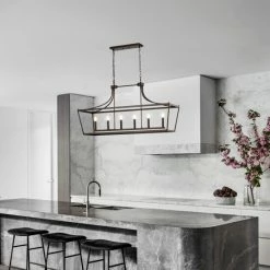 Hot Sale 👍 Warehouse Of Tiffany 17" Monium Caged Linear 6-Light Candelabra Brushed Gold 🎁 -Warehouse of Tiffany sale unnamed file 4749