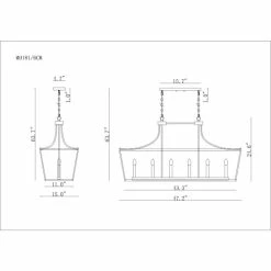 Hot Sale 👍 Warehouse Of Tiffany 17" Monium Caged Linear 6-Light Candelabra Brushed Gold 🎁 -Warehouse of Tiffany sale unnamed file 4752