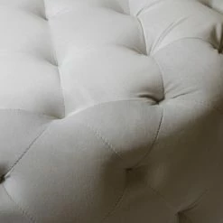 Best Sale 😉 Warehouse Of Tiffany Meerna 24-inch Round Tufted Padded Ottoman (Optional Colors) Slate Grey 🎁 -Warehouse of Tiffany sale unnamed file 507