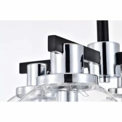 Hot Sale 🎉 Warehouse Of Tiffany Hersilia Semi Flush Mount Ceiling Light Modern-Globe Style Chrome Polished And Matte Black Finish 4-Light - N/A 😀 -Warehouse of Tiffany sale unnamed file 5144