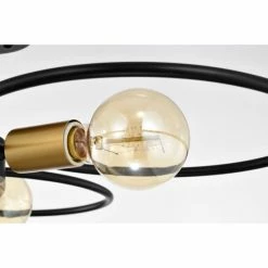 Outlet 🛒 Warehouse Of Tiffany Lucina Semi Flush Mount Ceiling Light Matte Black Finish 3-Light - N/A 😀 -Warehouse of Tiffany sale unnamed file 5230