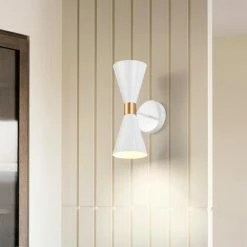 Brand new 😉 Warehouse Of Tiffany Smithy 7 Inch Matte White Adjustable Arm Wall Sconces (Color Optional) - N/A 🔔