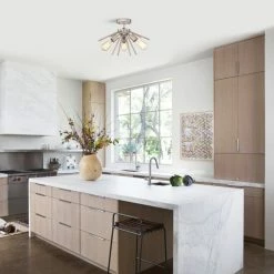 Brand new 👏 Warehouse Of Tiffany Amalia 3-Light Mid-Century Modern Sputnik Semi-Flush Mount Matte Gold 👏 -Warehouse of Tiffany sale unnamed file 5656