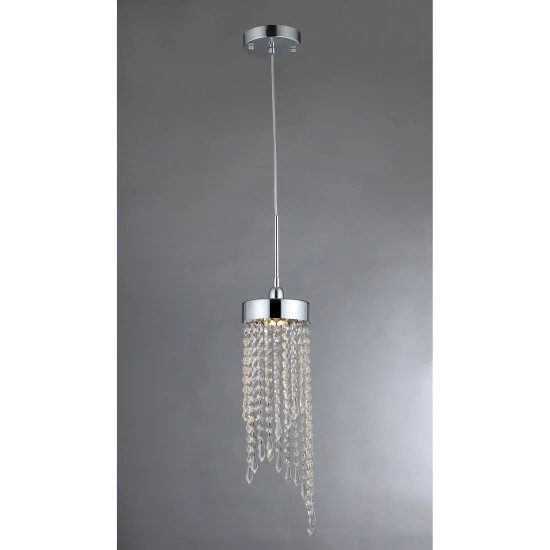 Best deal ❤️ Warehouse Of Tiffany Grace 1-light Chrome 6-inch Crystal Chandelier ⭐ 1 Best deal ❤️ Warehouse Of Tiffany Grace 1-light Chrome 6-inch Crystal Chandelier ⭐