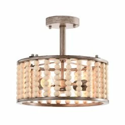Outlet ❤️ Warehouse Of Tiffany Silas 14 Inch Drum Shape Bead Semi Flush Mount With 2 Light 🎁 -Warehouse of Tiffany sale unnamed file 5736