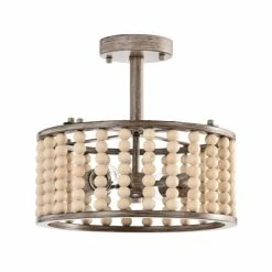 Outlet ❤️ Warehouse Of Tiffany Silas 14 Inch Drum Shape Bead Semi Flush Mount With 2 Light 🎁 -Warehouse of Tiffany sale unnamed file 5737