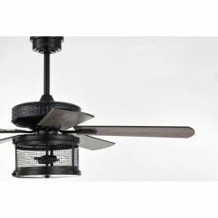 Cheap 🔔 Warehouse Of Tiffany Carmella 25 Inch Industrial Style Lighted Ceiling Fan Cage With Remote Matte-black 🔥 -Warehouse of Tiffany sale unnamed file 5848