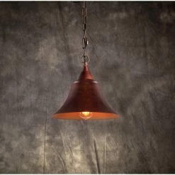 Brand new ⌛ Warehouse Of Tiffany Willa 1-light Rusty Steel 12-inch Edison Chandelier 🔔