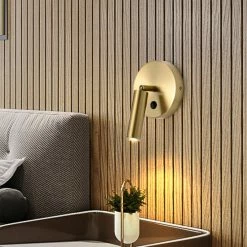 Brand new 🔔 Warehouse Of Tiffany Pier 5 Inch Brass Finish Side Bed Reading Wall Lamp With Switch - N/A 😍