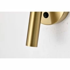 Brand new 🔔 Warehouse Of Tiffany Pier 5 Inch Brass Finish Side Bed Reading Wall Lamp With Switch - N/A 😍 -Warehouse of Tiffany sale unnamed file 6027