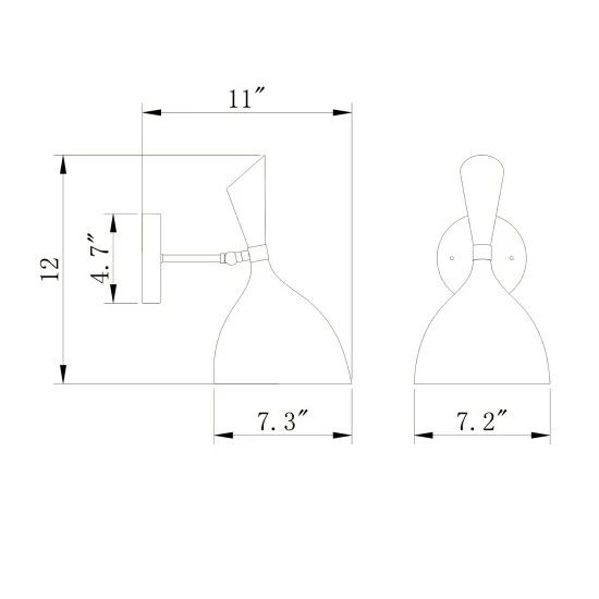 Best reviews of ๐ Warehouse Of Tiffany Richmond Matte White+Gold Curved Bowl Metal Shade 1-Light Wall Sconce โญ 4 Best reviews of ๐ Warehouse Of Tiffany Richmond Matte White+Gold Curved Bowl Metal Shade 1-Light Wall Sconce โญ - Image 4