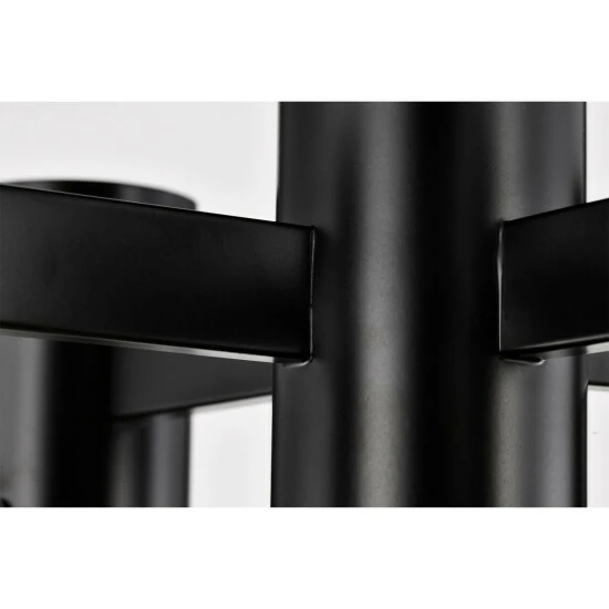 Discount 🤩 Warehouse Of Tiffany Lalena 18 Inch Matte Black Clear Glass Semi Flush Mount With 5 Light 😍 7 Discount 🤩 Warehouse Of Tiffany Lalena 18 Inch Matte Black Clear Glass Semi Flush Mount With 5 Light 😍 - Image 7