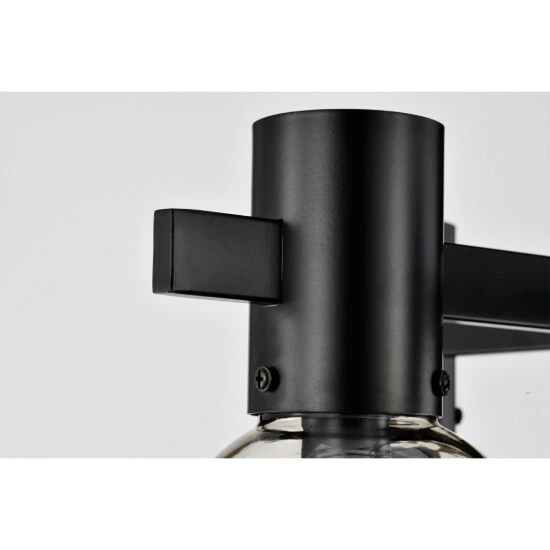 Discount 🤩 Warehouse Of Tiffany Lalena 18 Inch Matte Black Clear Glass Semi Flush Mount With 5 Light 😍 8 Discount 🤩 Warehouse Of Tiffany Lalena 18 Inch Matte Black Clear Glass Semi Flush Mount With 5 Light 😍 - Image 8