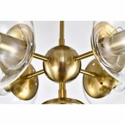 Best deal 🧨 Warehouse Of Tiffany Haaris Semi Flush Mount Ceiling Light Modern-Globe Style Satin Gold Polished Finish 5-Light - N/A 🥰 -Warehouse of Tiffany sale unnamed file 6164