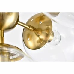 Best deal 🧨 Warehouse Of Tiffany Haaris Semi Flush Mount Ceiling Light Modern-Globe Style Satin Gold Polished Finish 5-Light - N/A 🥰 -Warehouse of Tiffany sale unnamed file 6166
