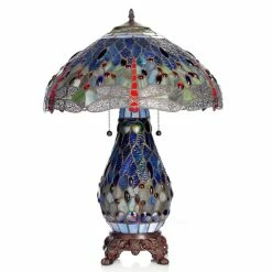 Best reviews of 🌟 Warehouse Of Tiffany Tiffany-style Dragonfly Lamp With Lighted Base 🤩